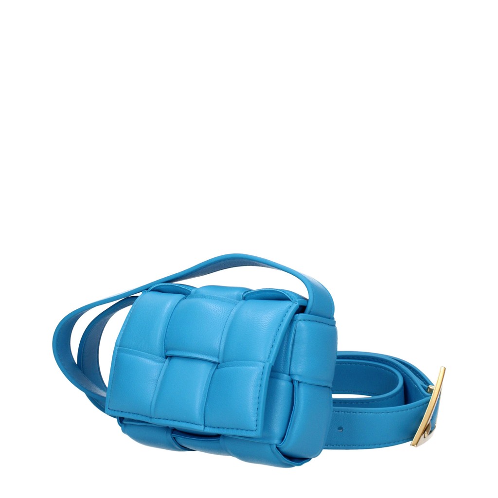 Bottega Veneta Mini crossbodytas van leer – Blauw