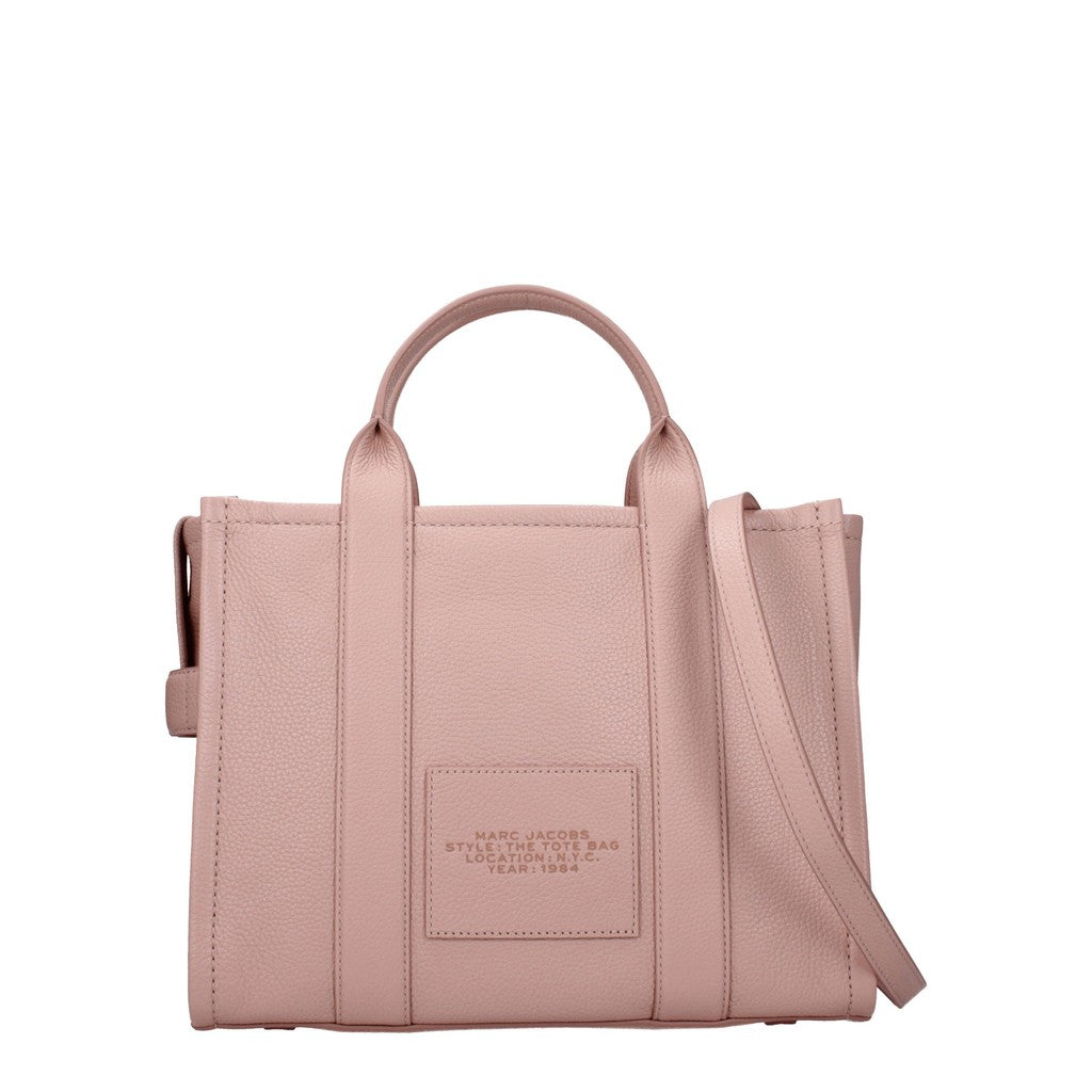Marc Jacobs The Tote Shopper van leer – Lichtroze
