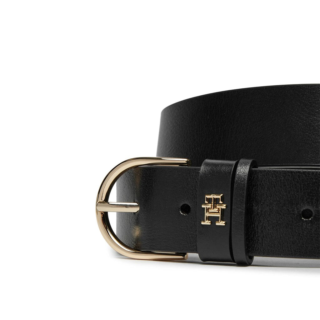 Tommy Hilfiger Leren riem Dames – Zwart
