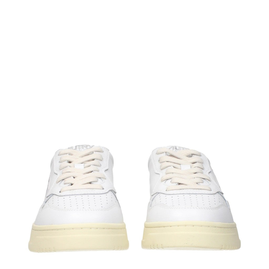 Autry Medalist Sneakers van leer met veters – Wit / Paars