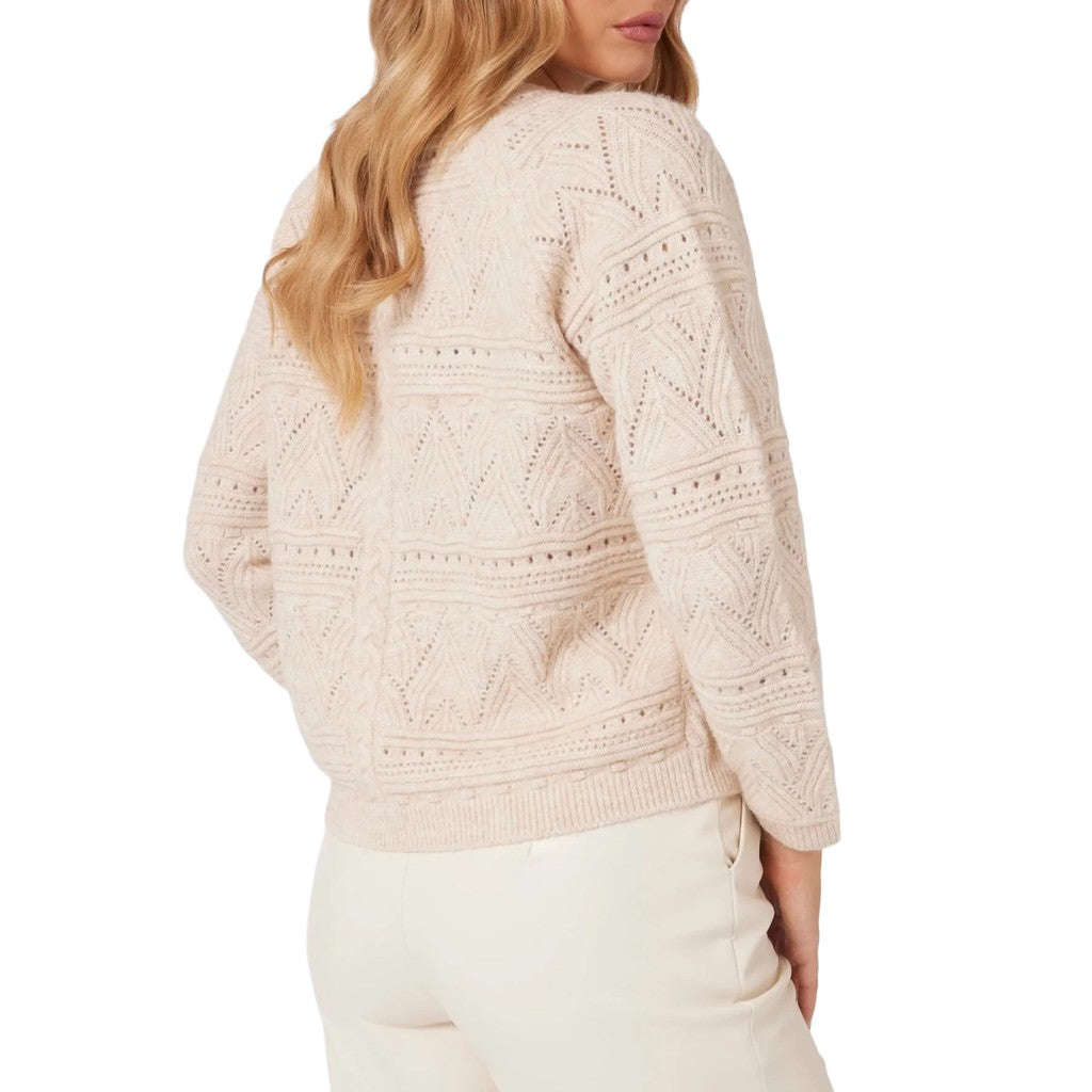 Guess Luchtig vest met V-hals en knoopsluiting – Wit