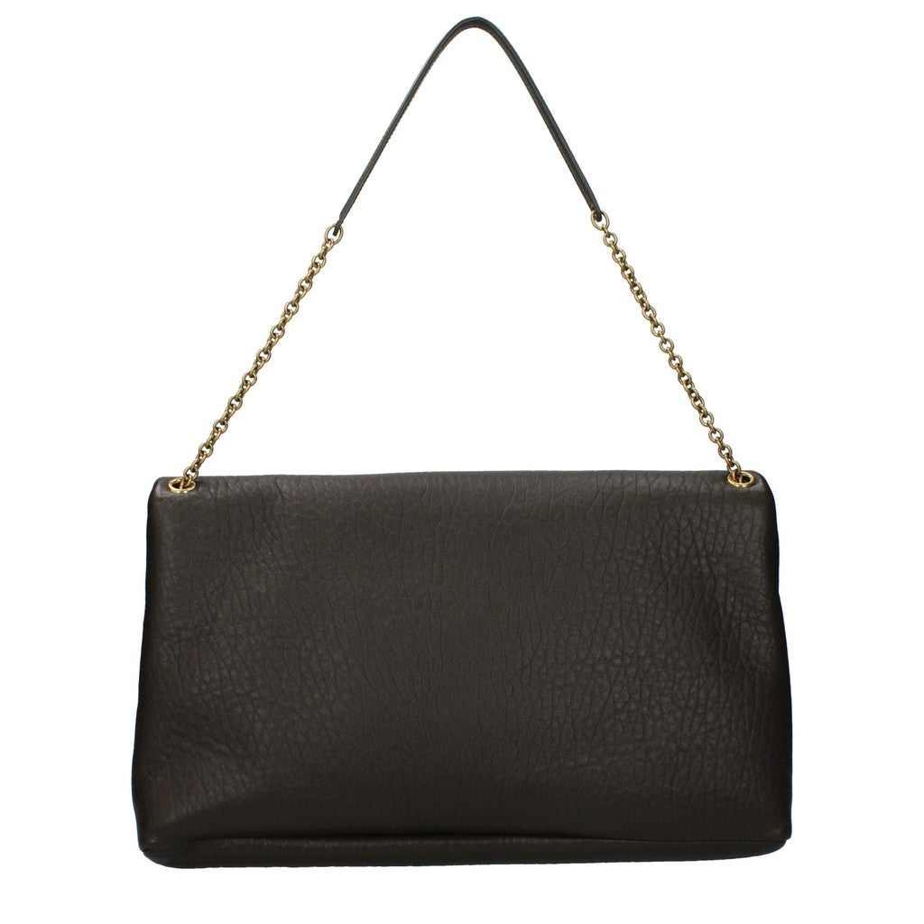 Saint Laurent Cassandre Clutch – Donkergroen