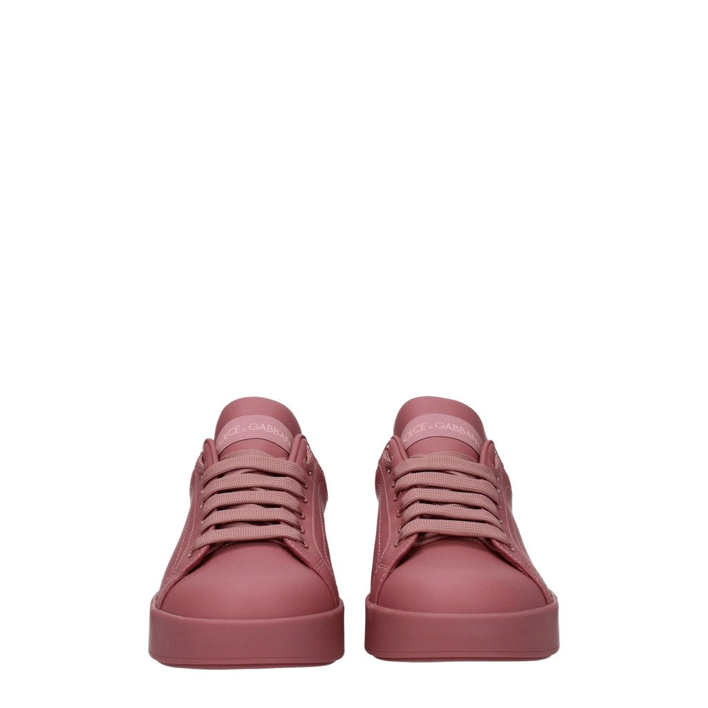 Dolce & Gabbana Leren sneakers – Roze