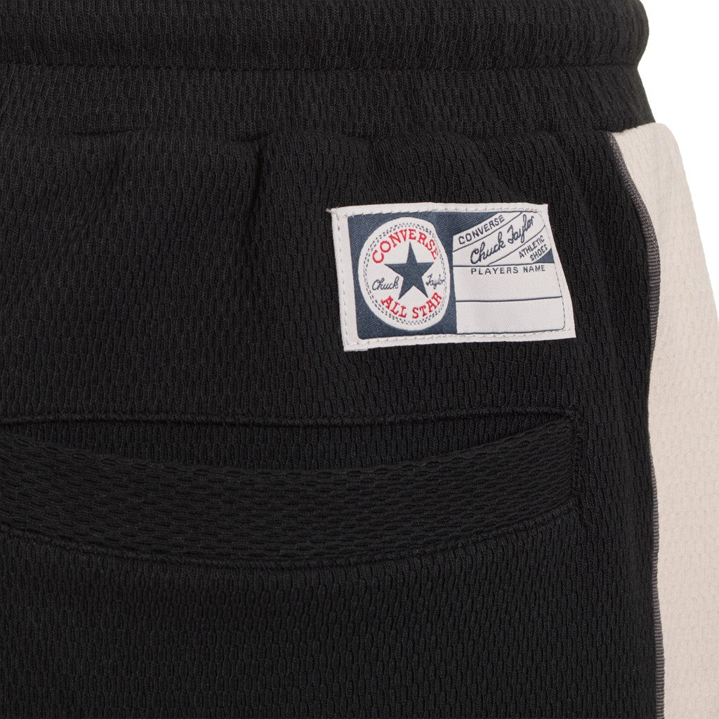 Converse Tweekleurige bermuda short met trekkoord – Zwart