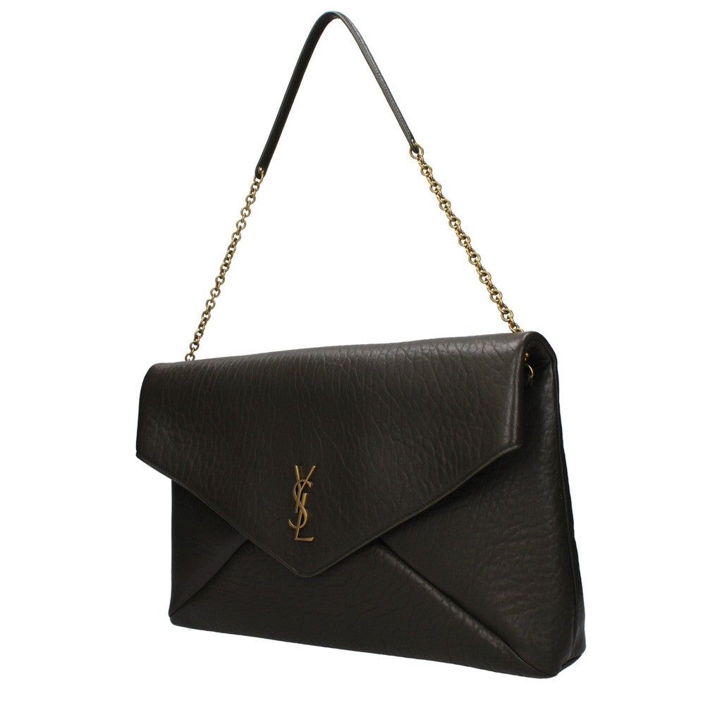 Saint Laurent Cassandre Clutch – Donkergroen