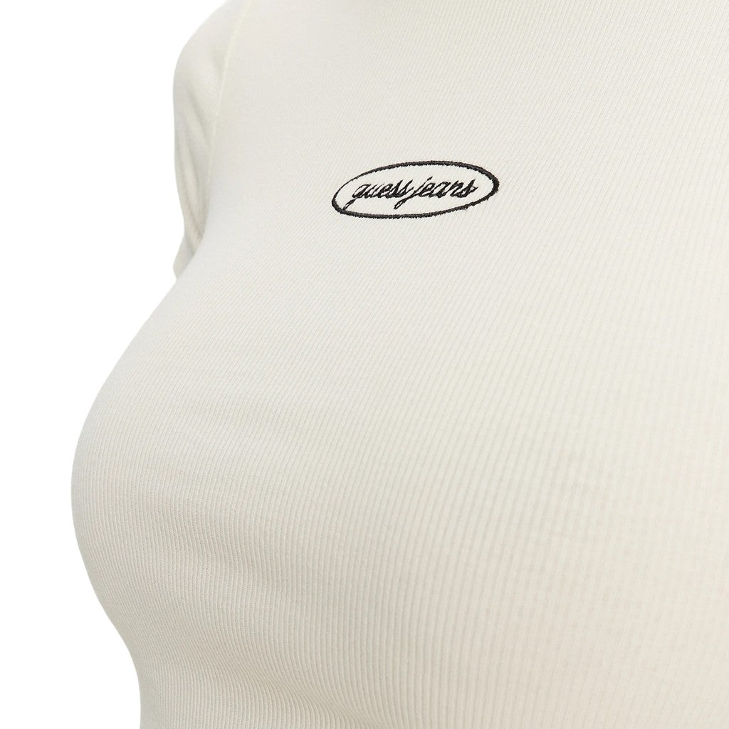 Guess Effen T-shirt met logo – Beige