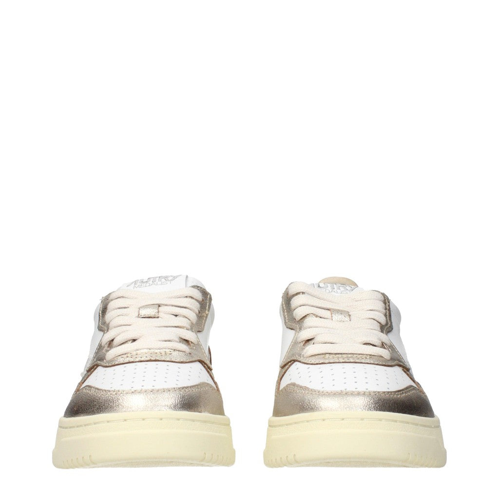 Autry Medalist Sneakers met veters – Wit / Zilver
