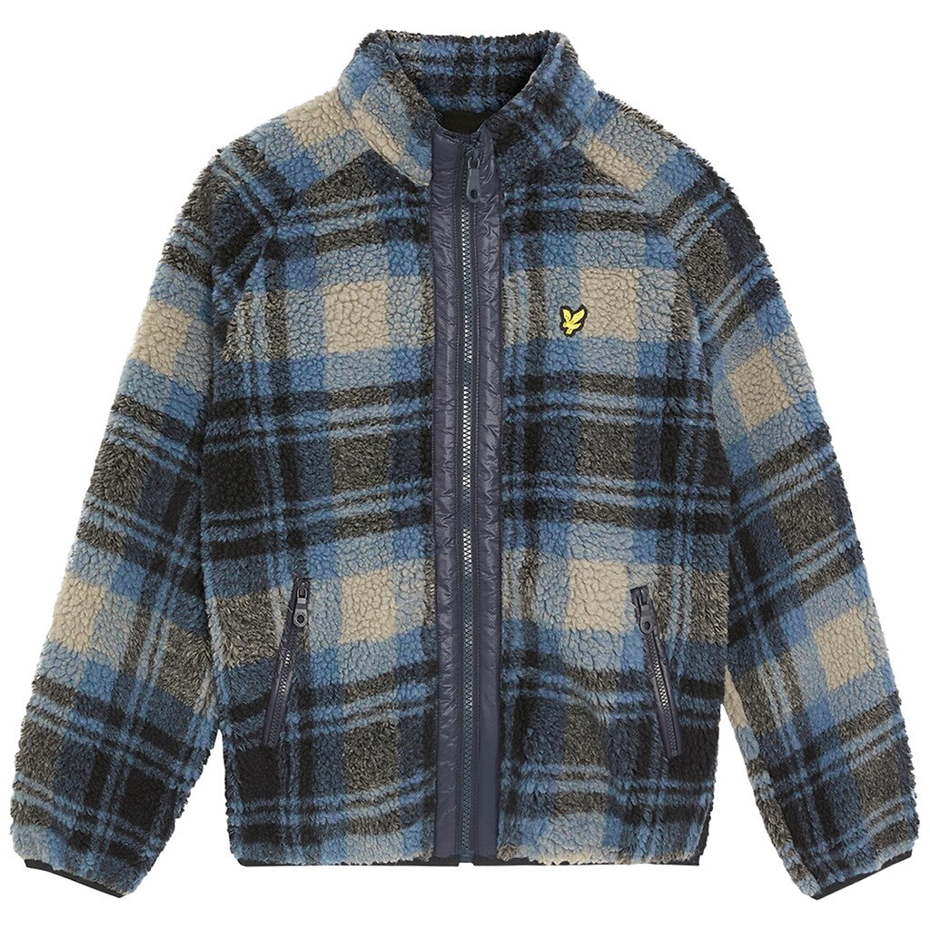 Lyle & Scott Kids Geruite fleecejas – Meerkleurig