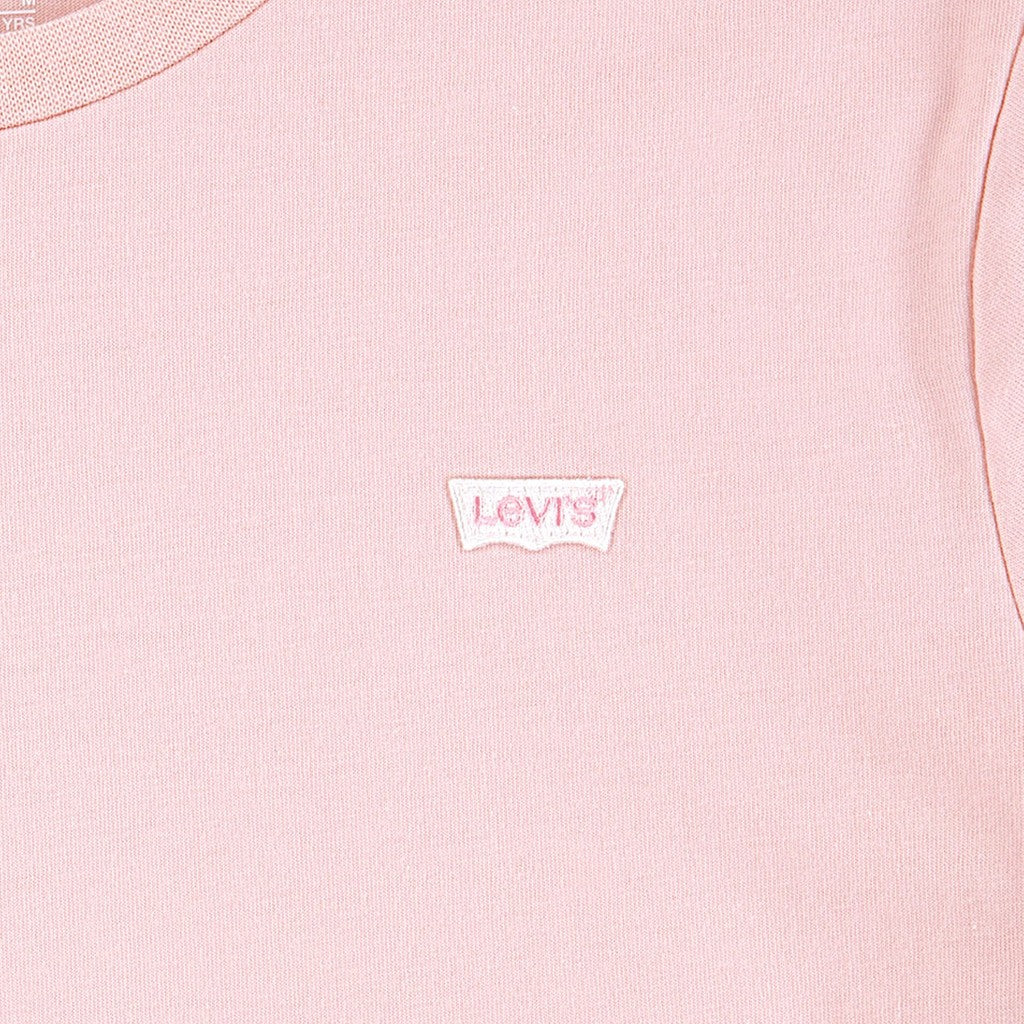 Levi's Kids T-shirt met ronde hals en logo – Lichtroze
