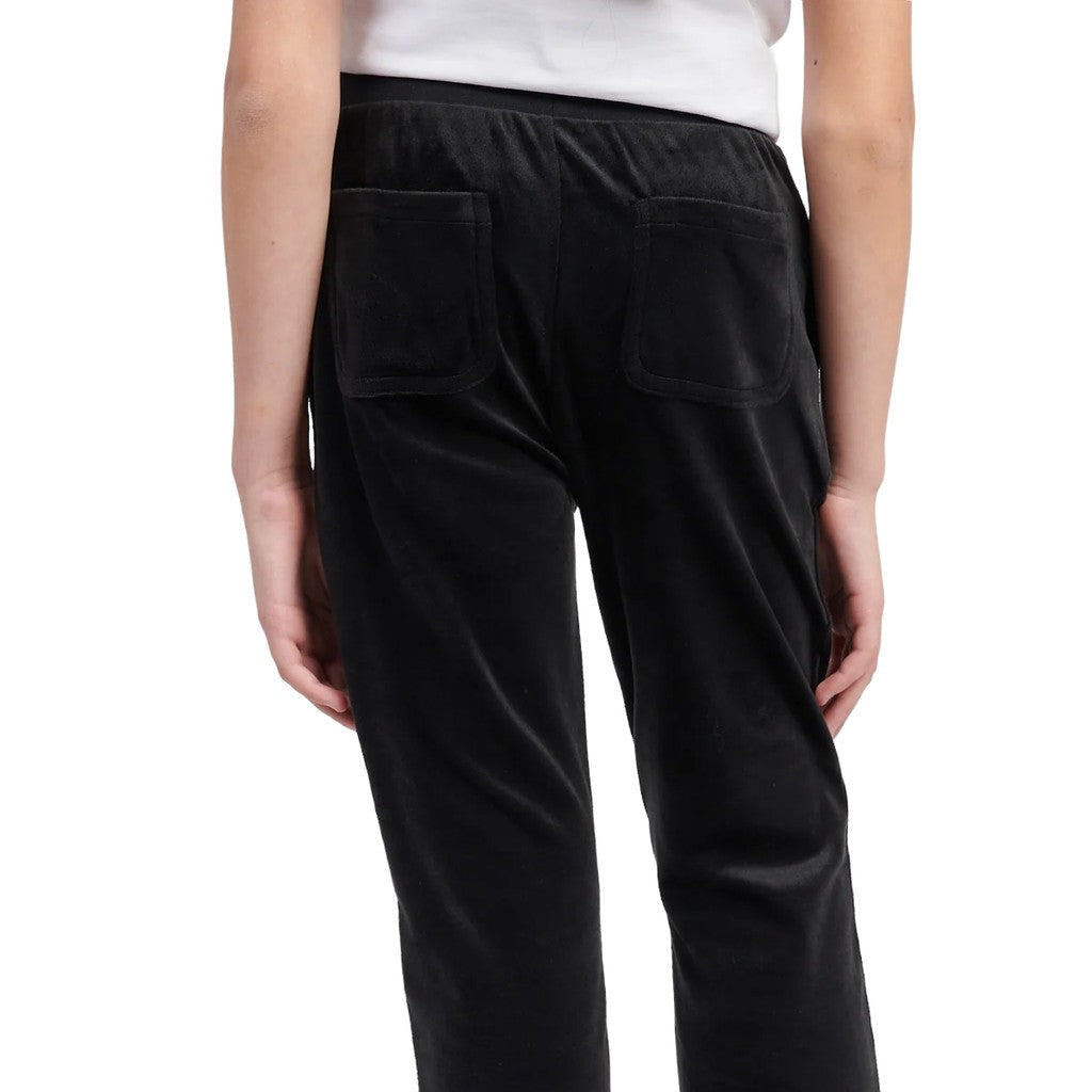 Juicy Couture Kids Chenille bootcut broek – Zwart