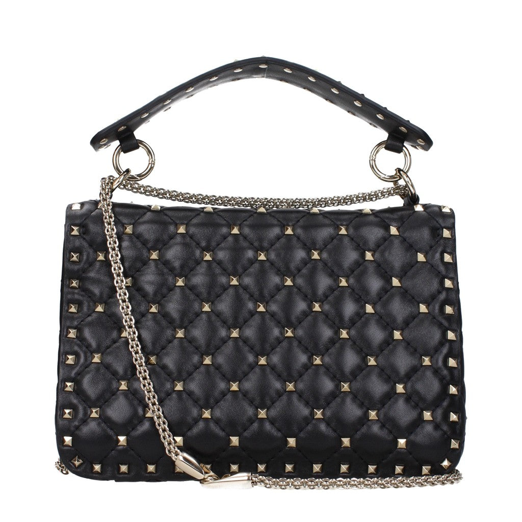 Valentino Garavani Rockstud Spike Schoudertas – Zwart