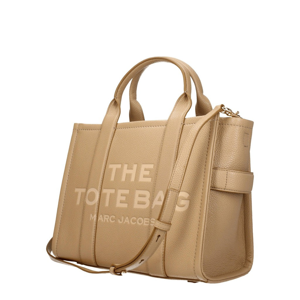 Marc Jacobs The Tote Shopper van leer – Camel