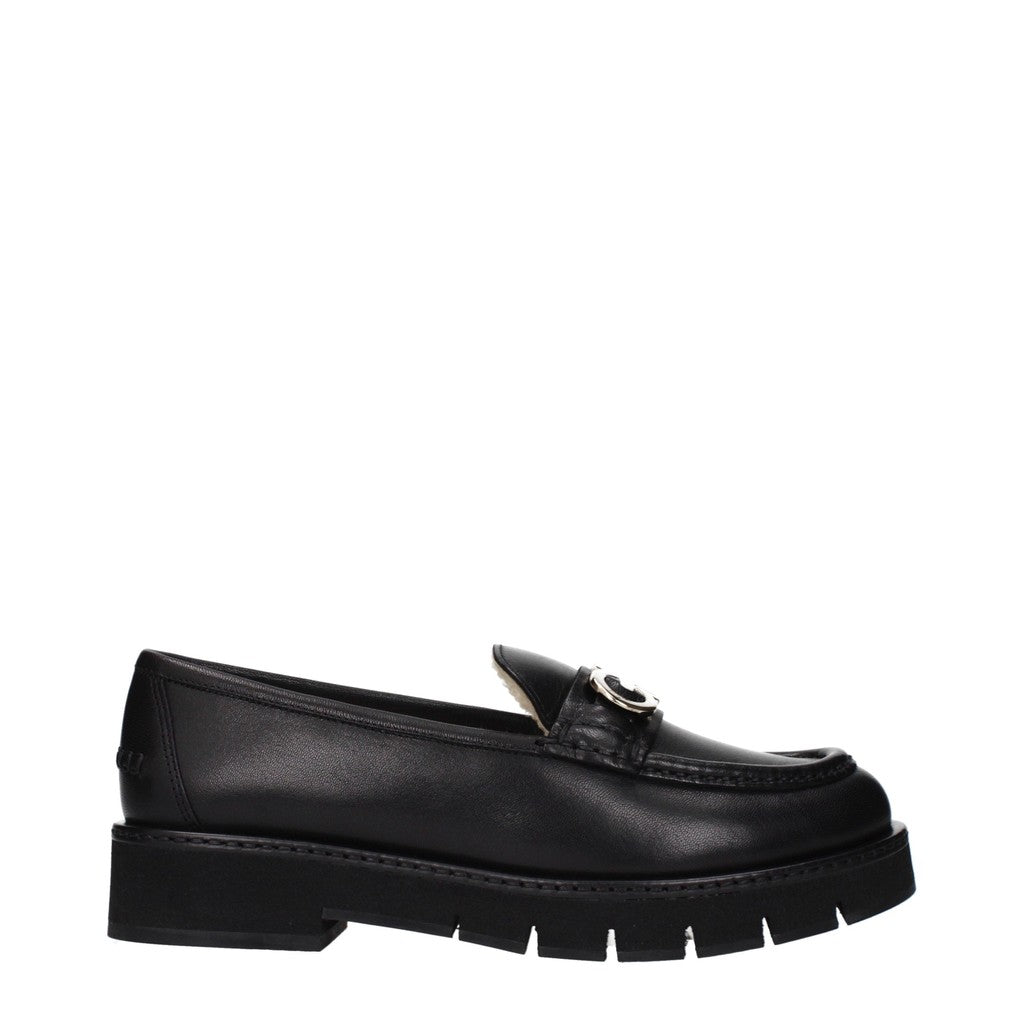 Salvatore Ferragamo Ofelia Loafers met goudkleurige details – Zwart