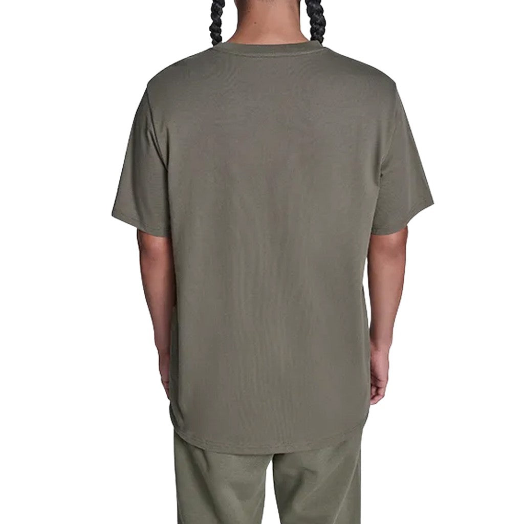 Converse T-shirt met ronde hals en bedrukt logo – Groen