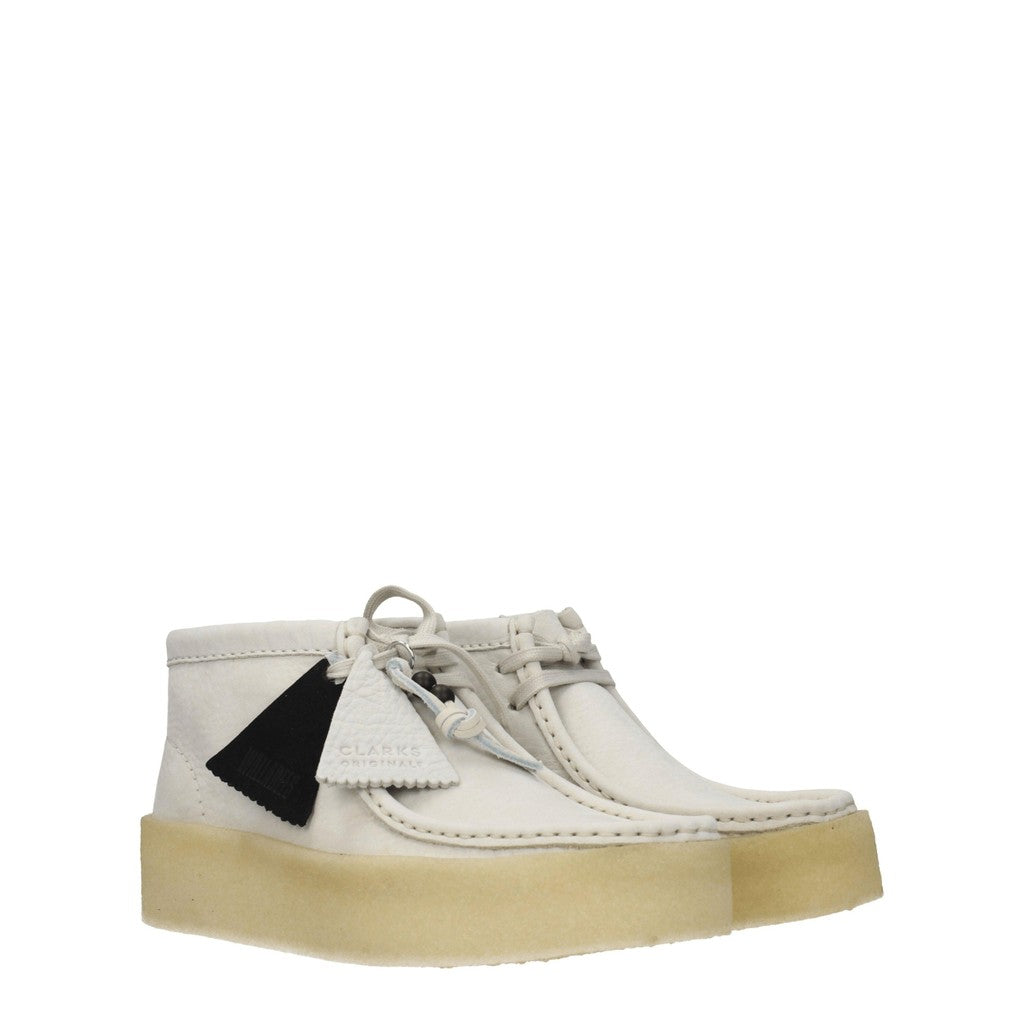 Clarks Wallabee Cup Boot Enkellaarzen – Wit