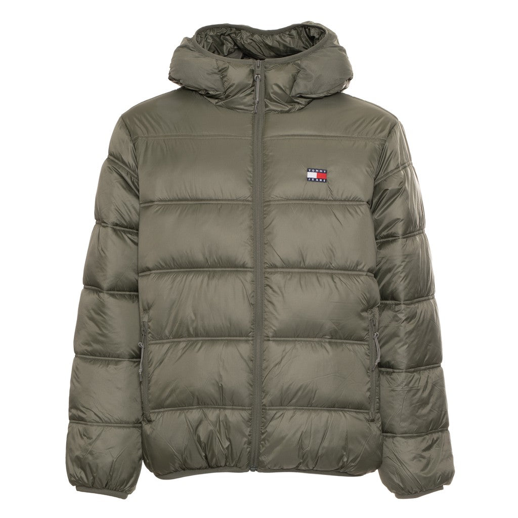 Tommy Jeans Donsjas met capuchon Heren – Groen