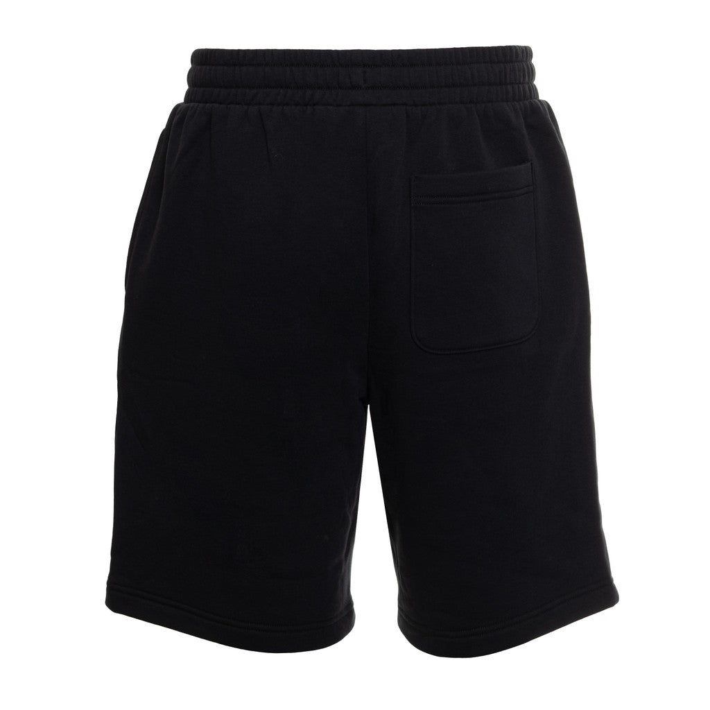 Converse Bermuda short met trekkoord en logo – Zwart