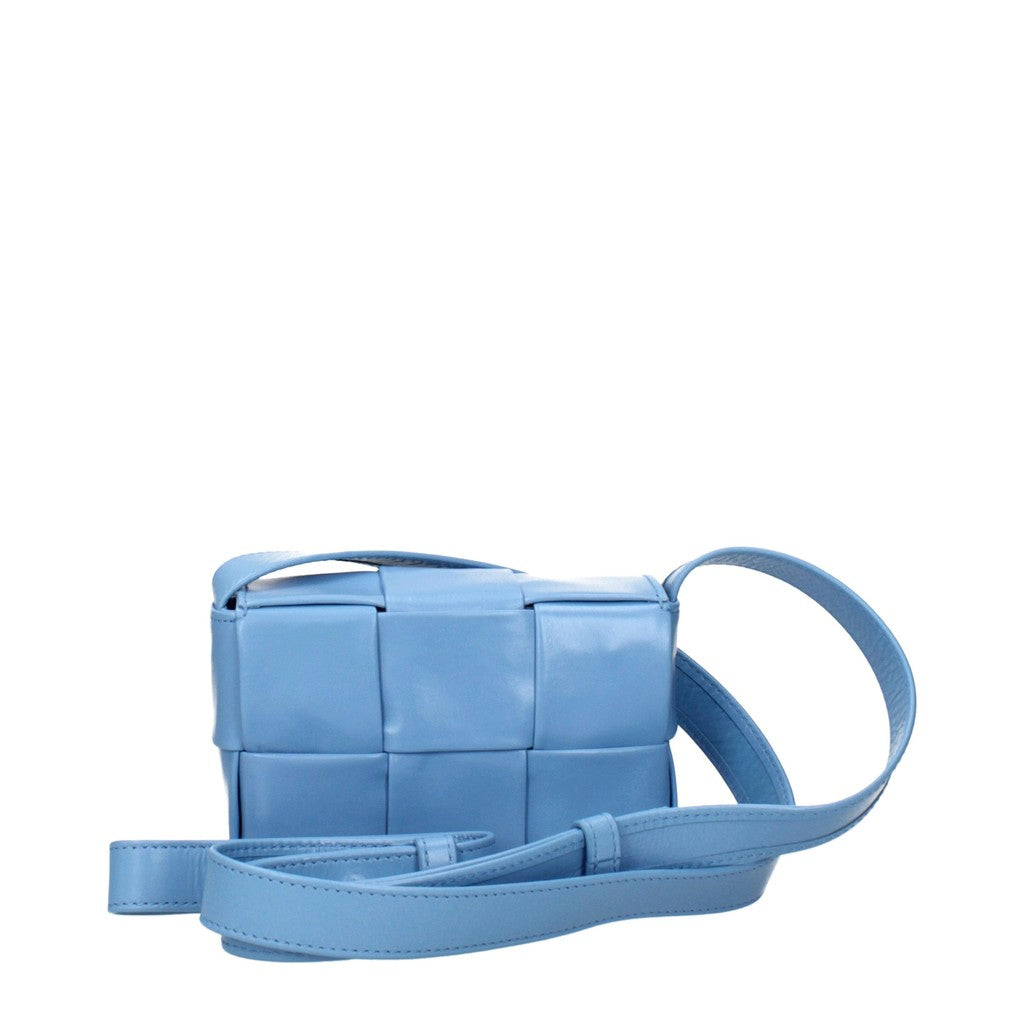 Bottega Veneta Kleine crossbodytas met magneetsluiting – Lichtblauw