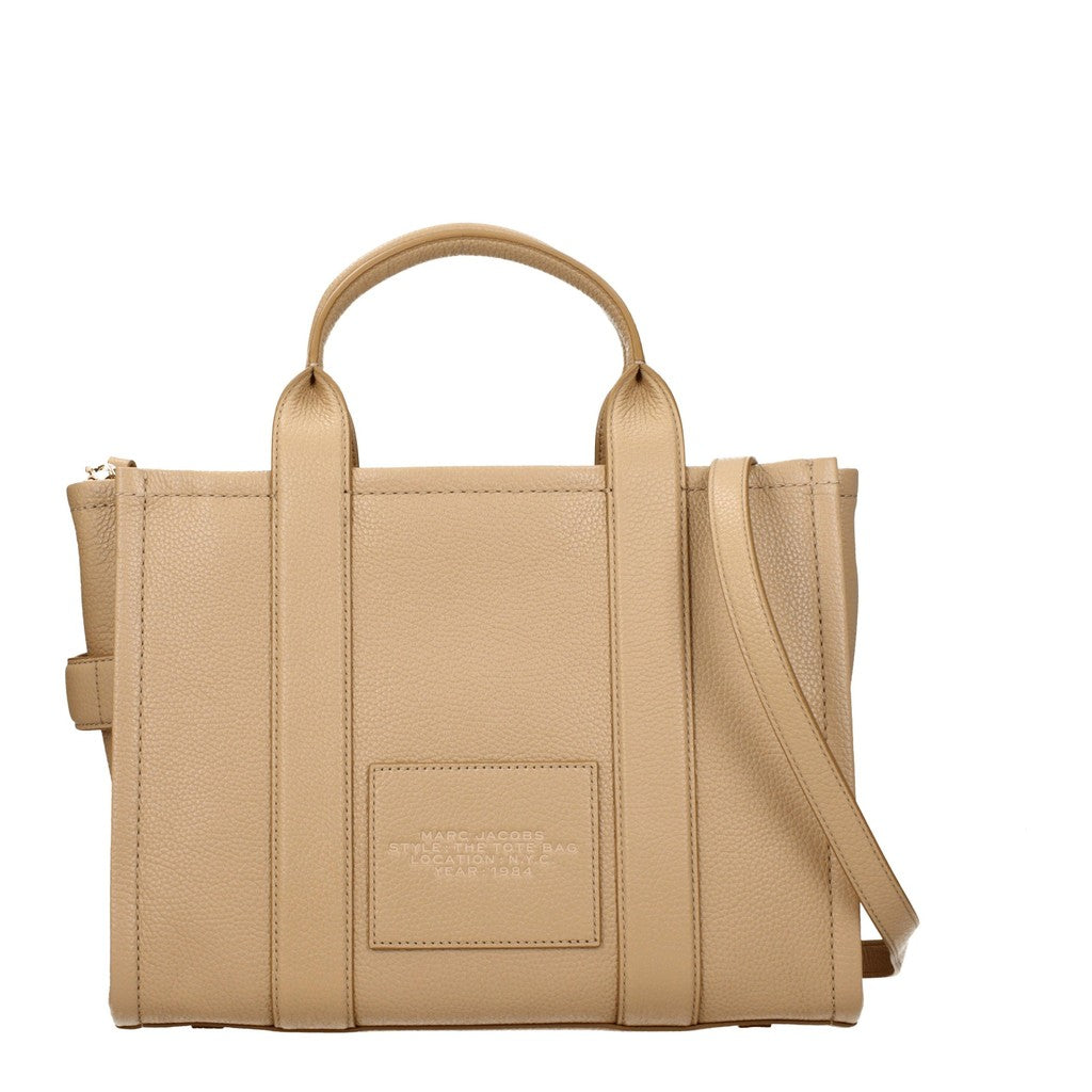 Marc Jacobs The Tote Shopper van leer – Camel