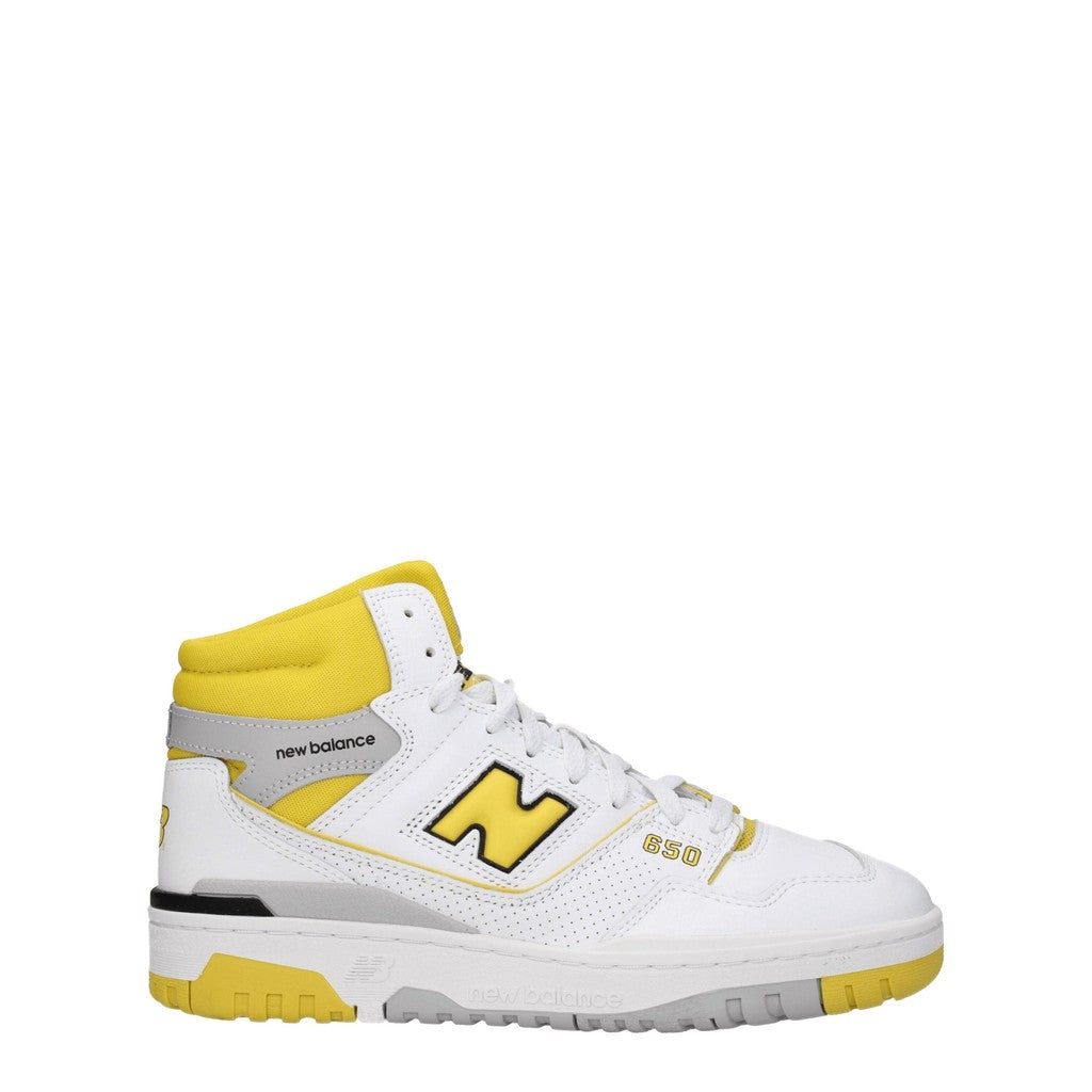 New Balance 650 Sneakers van leer en stof – Wit / Geel
