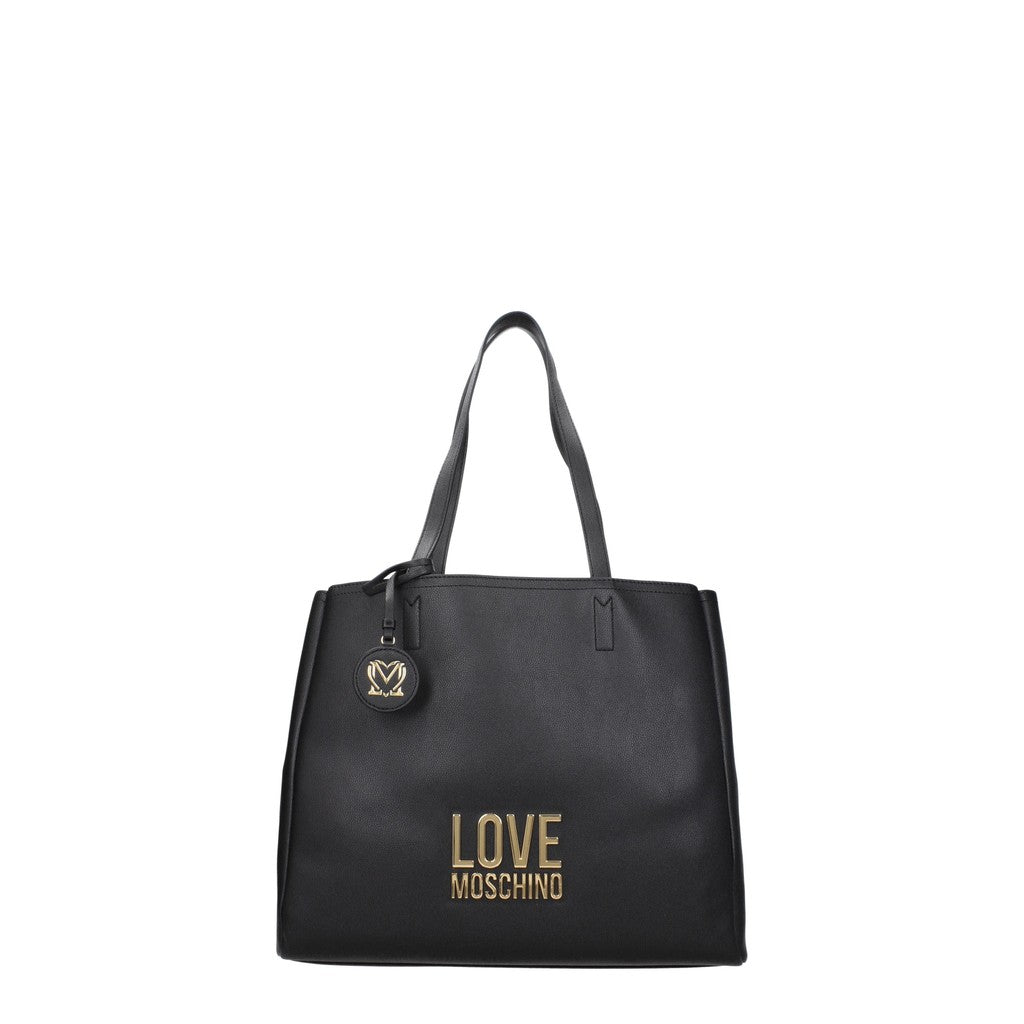 Love Moschino Grote shopper met goudkleurige details – Zwart