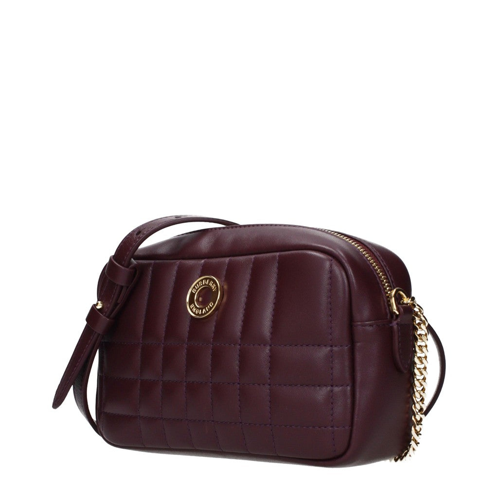 Burberry Leren Crossbodytas – Bordeaux