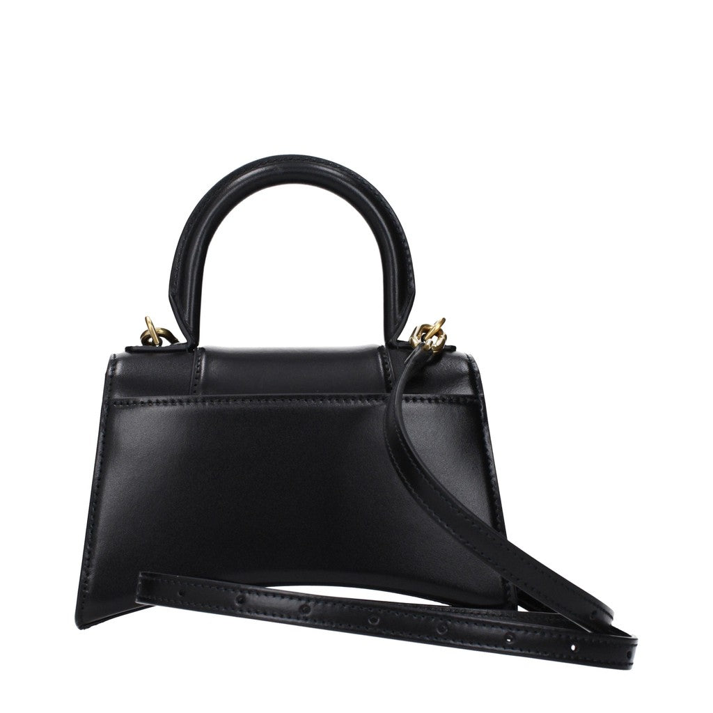 Balenciaga Hourglass XS Handtas met goudkleurige details – Zwart