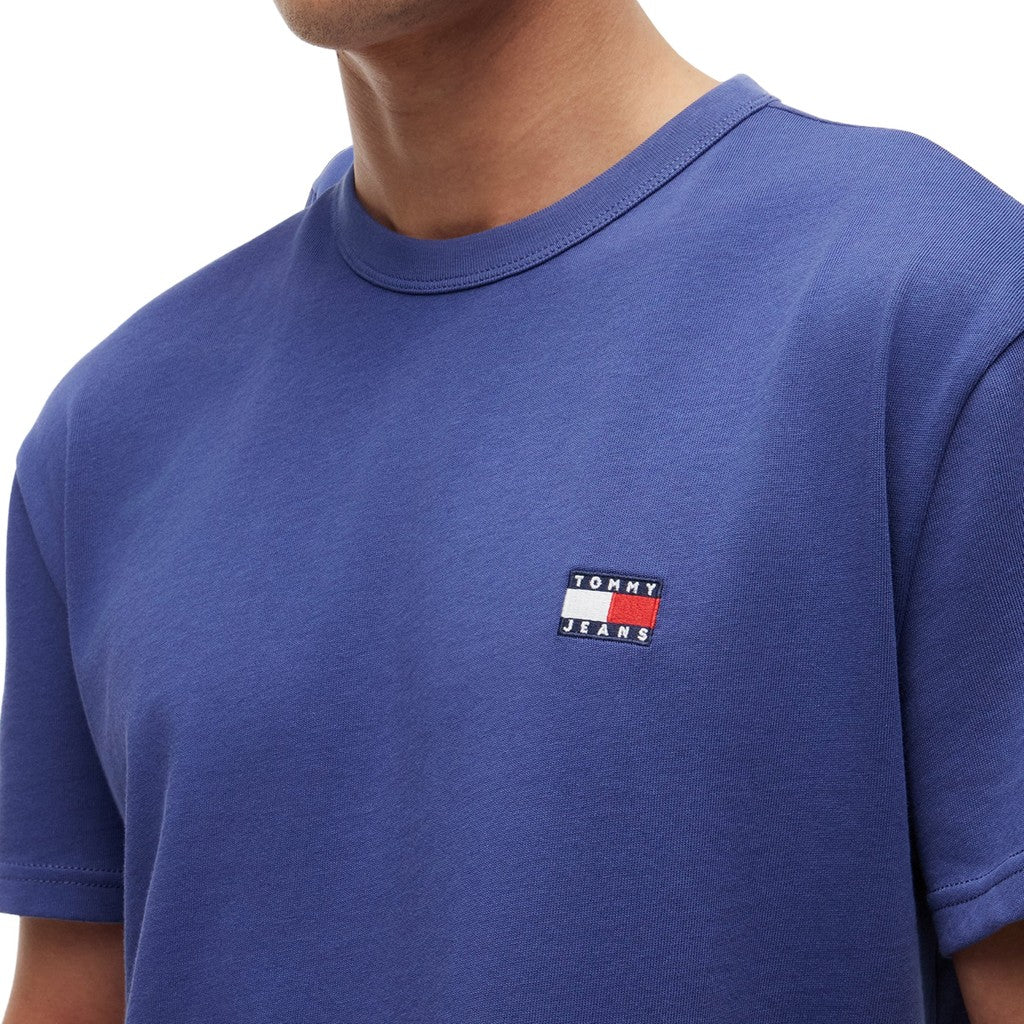Tommy Jeans Regular Fit T-shirt met geborduurd logo – Blauw