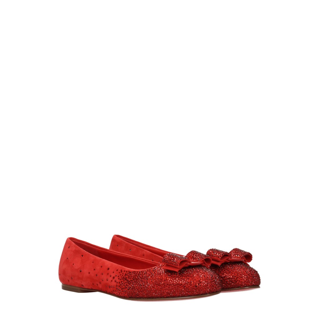 Salvatore Ferragamo Varina Ballerina's – Rood