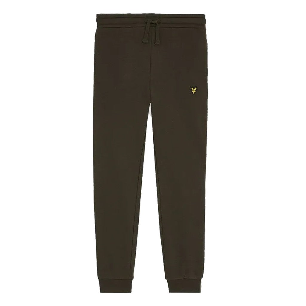 Lyle & Scott Kids Joggingbroek met trekkoord en logo – Olijfgroen