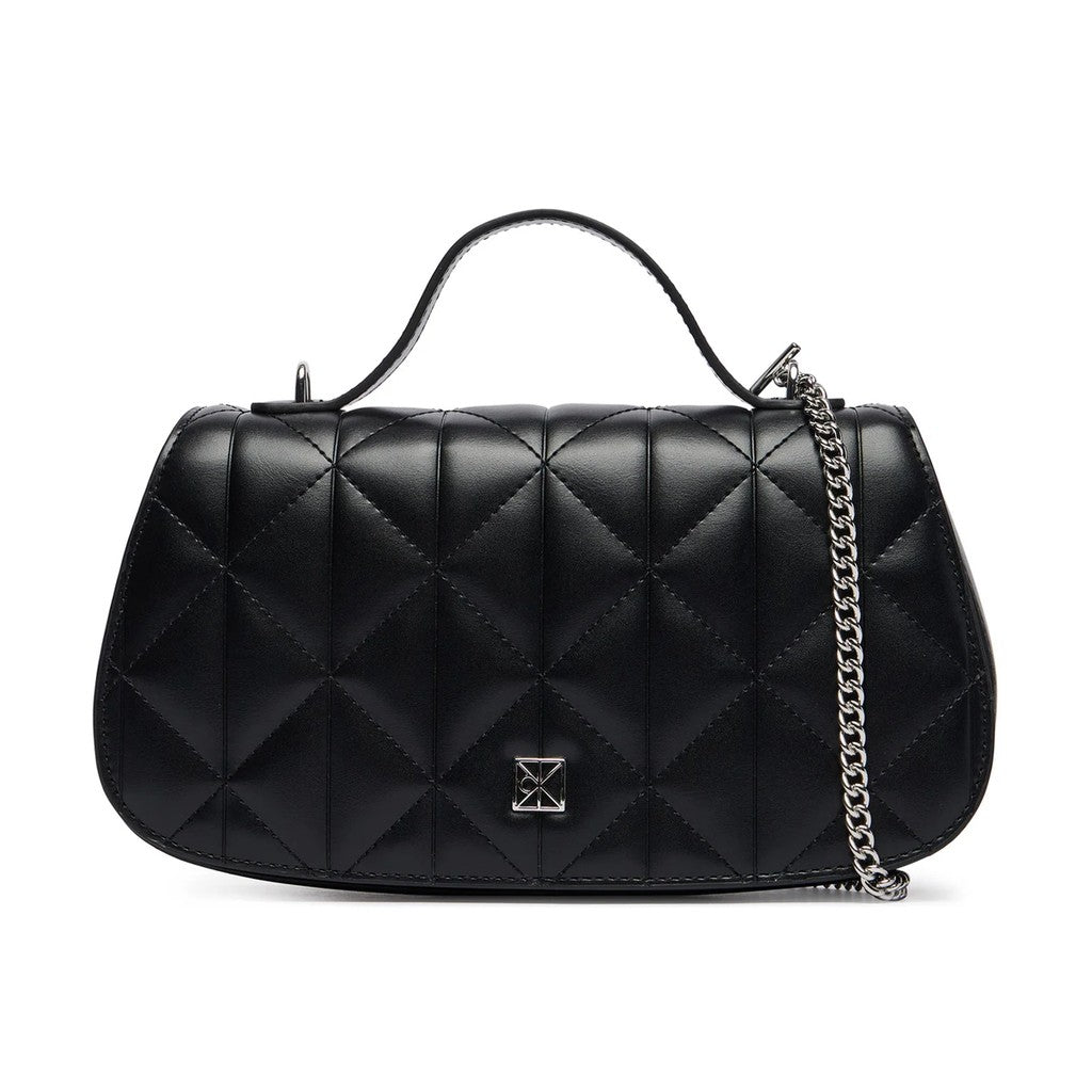 Calvin Klein Handtas met magneetsluiting en schouderband – Zwart