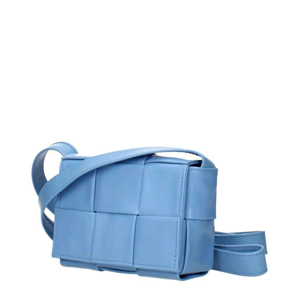 Bottega Veneta Kleine crossbodytas met magneetsluiting – Lichtblauw