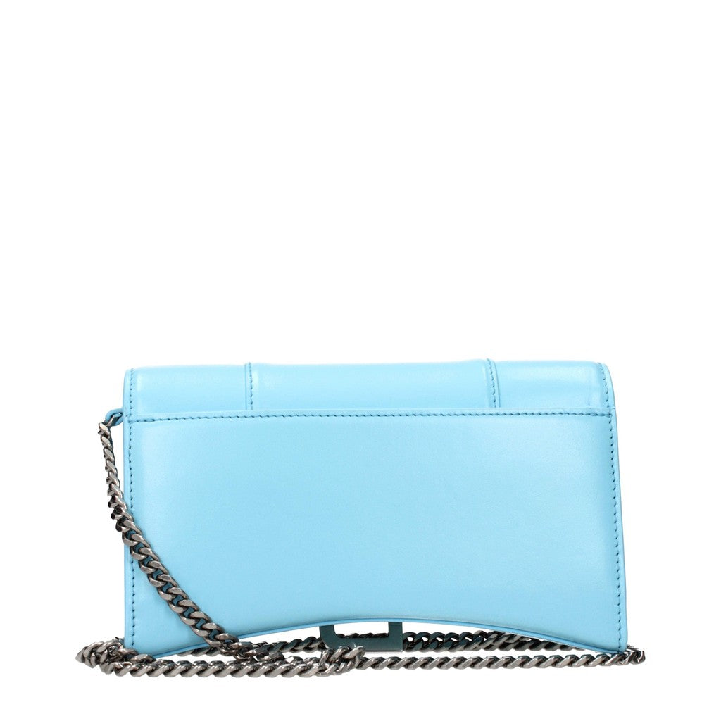 Balenciaga Crossbodytas met magneetsluiting en pasjesvakken – Lichtblauw