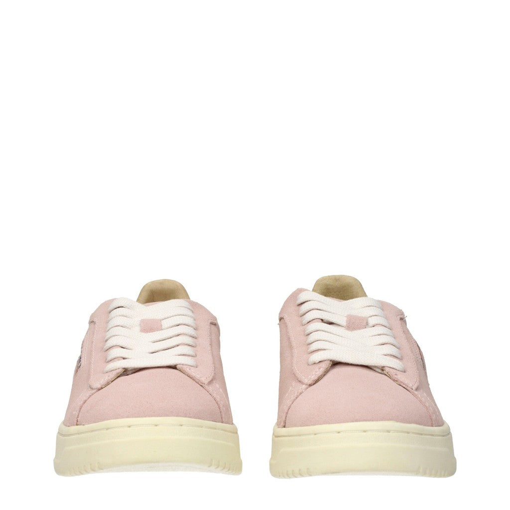 Autry Dallas Sneakers met veters en ronde neus – Roze