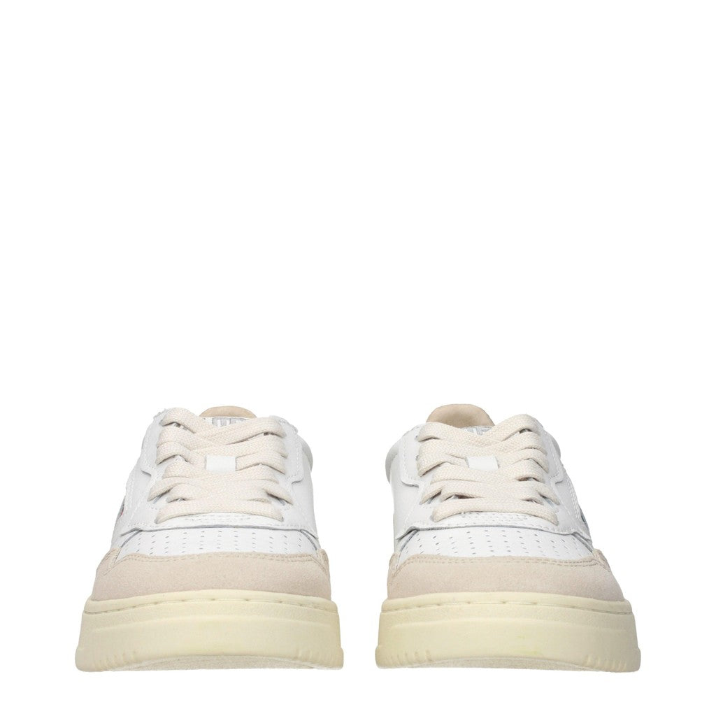 Autry Medalist Sneakers met rubberen zool – Wit / Lichtblauw