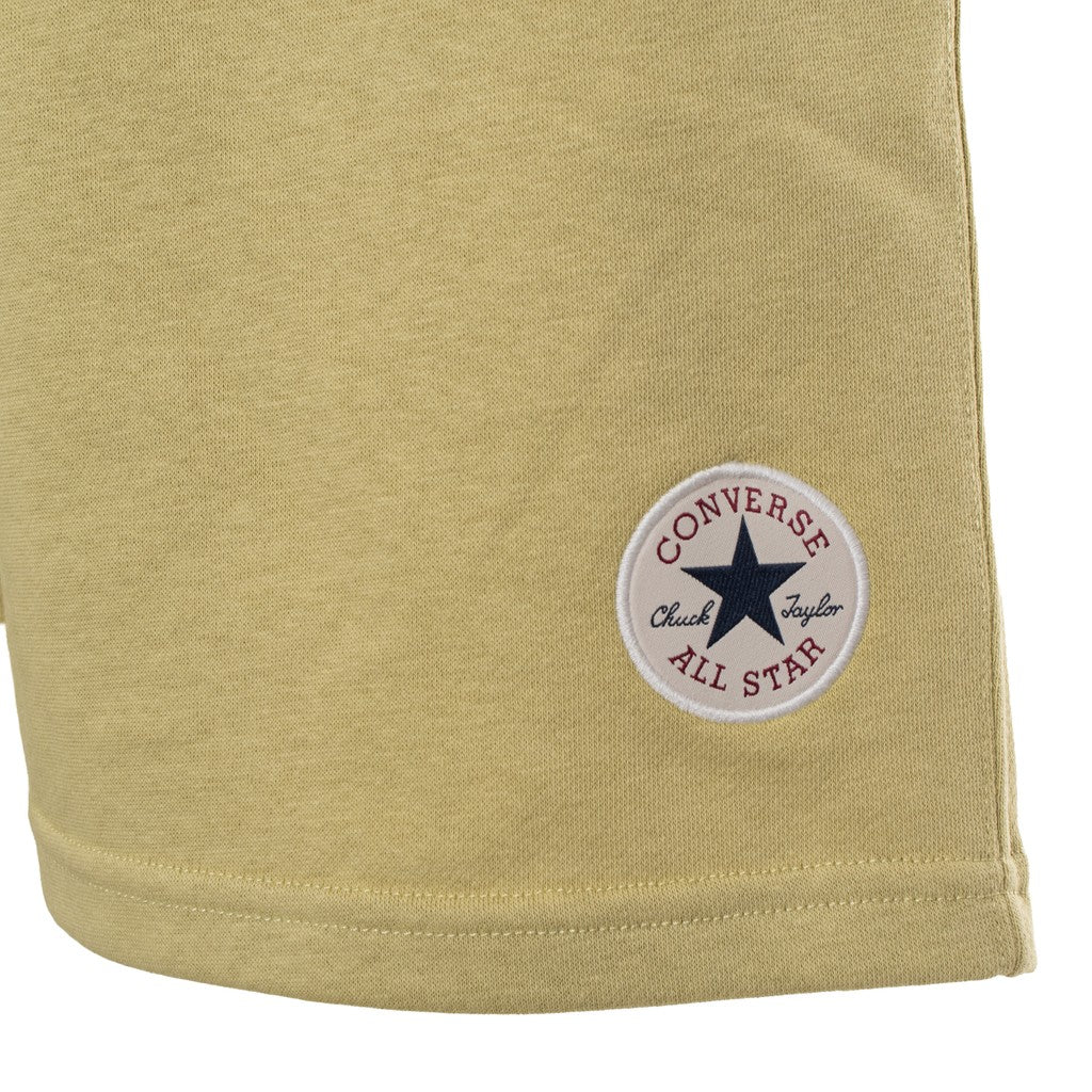 Converse Bermuda short met trekkoord en logo – Khaki