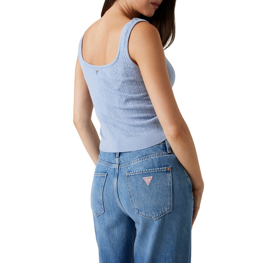 Guess Effen top met bretels – Blauw