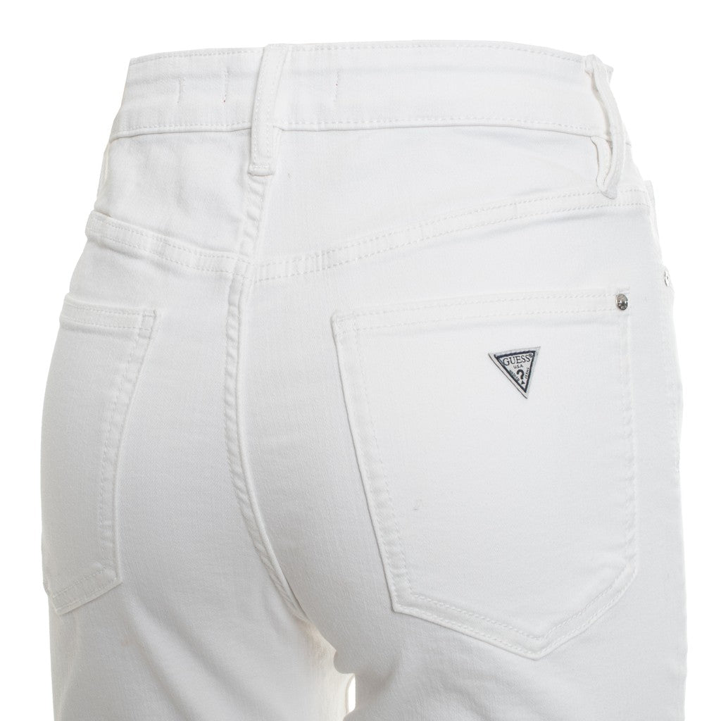 Guess Jeans met ruime pasvorm en rechte pijp – Wit