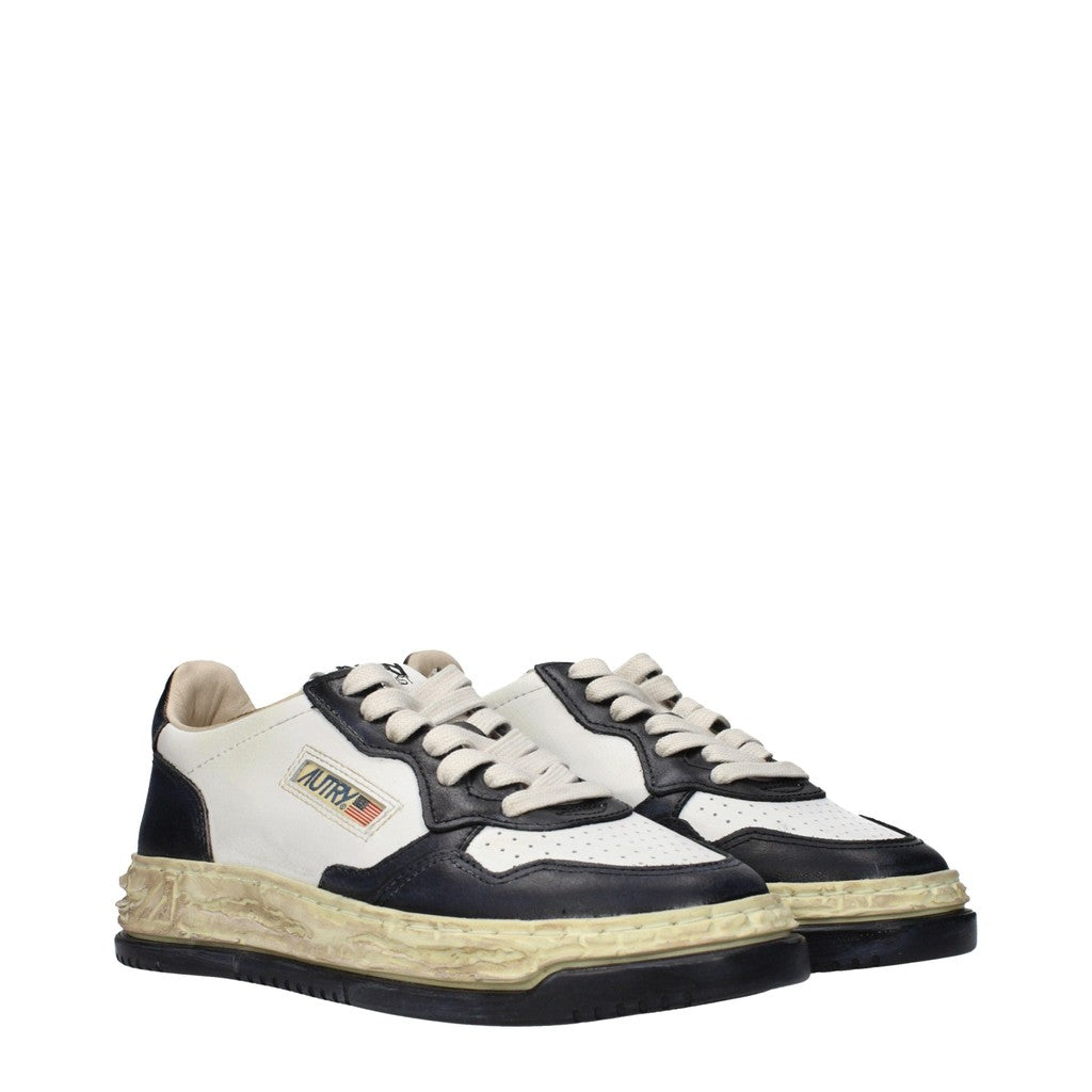 Autry Medalist Super Vintage Sneakers met veters – Wit / Zwart