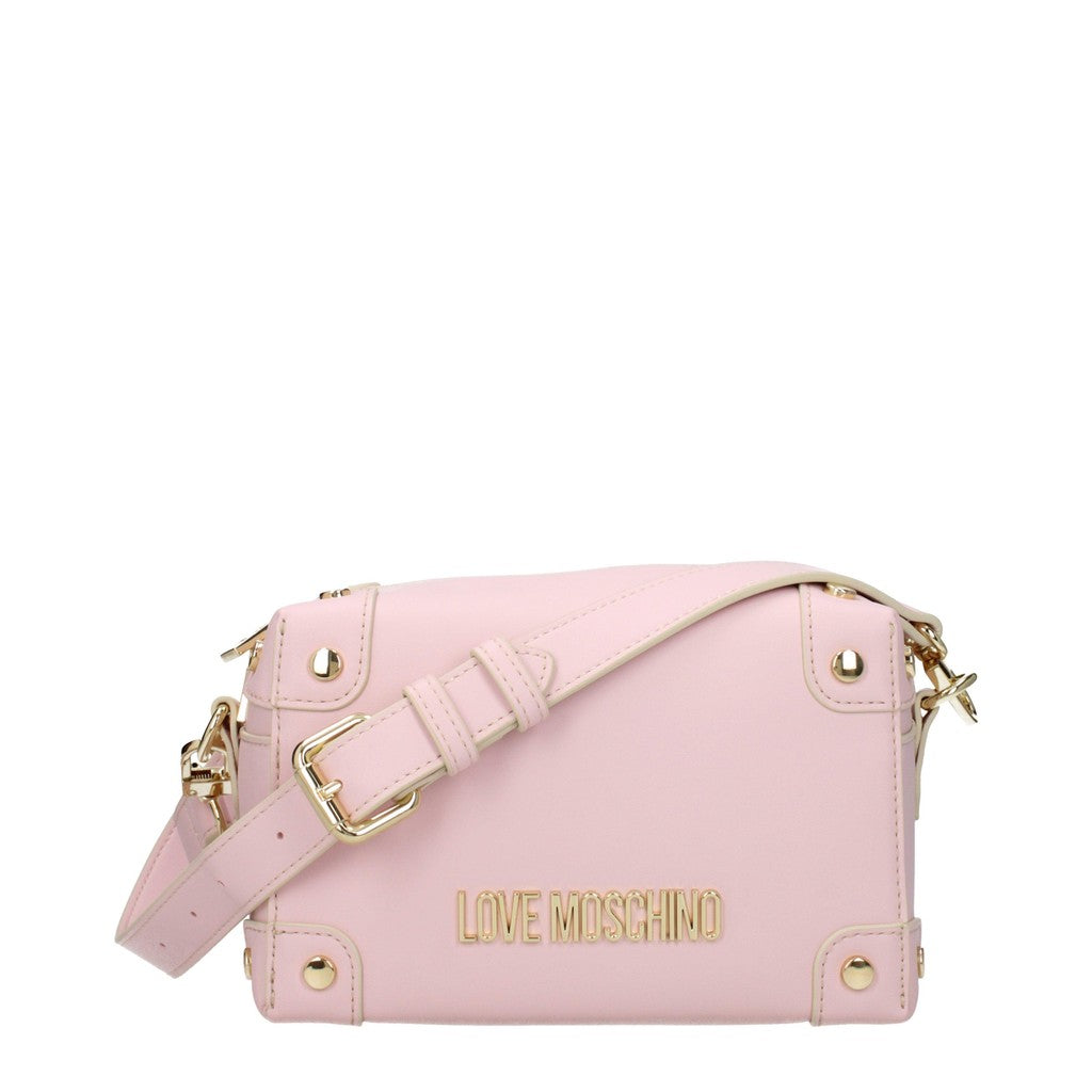 Love Moschino Crossbodytas met goudkleurige details – Roze