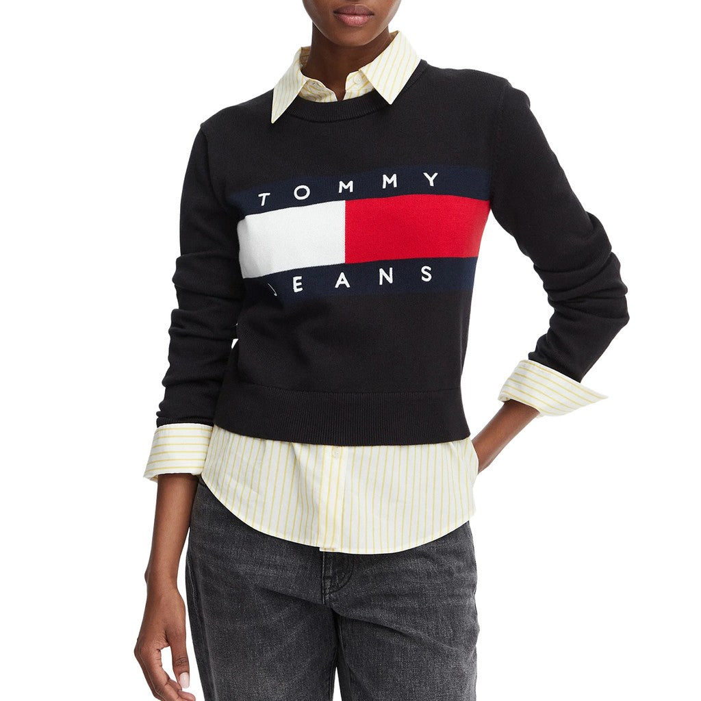 Tommy Jeans Trui met ronde hals – Zwart