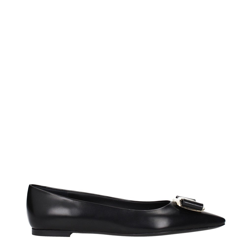 Salvatore Ferragamo Zea Ballerina's – Zwart