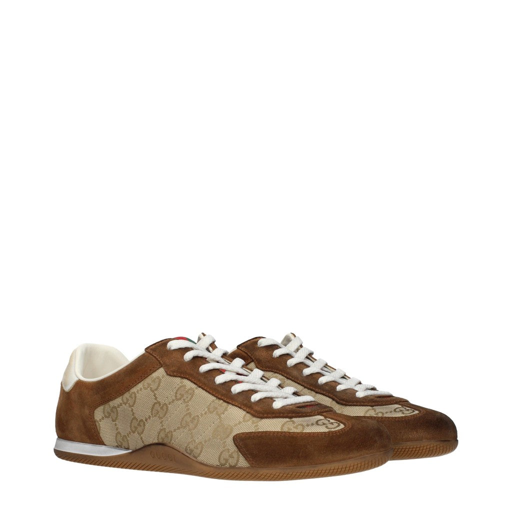 Gucci Shift Sneakers – Beige / Bruin