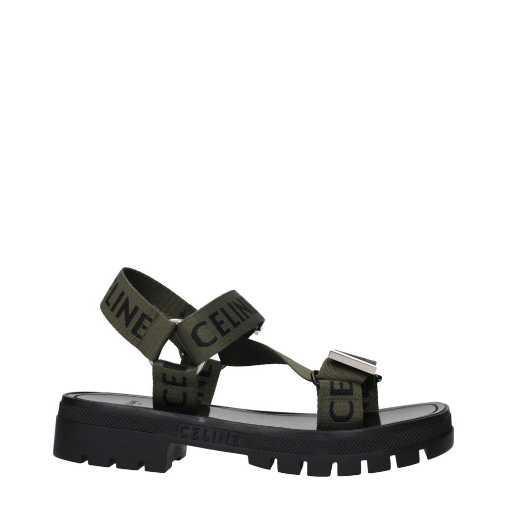 Celine Leo Sandalen – Groen / Zwart