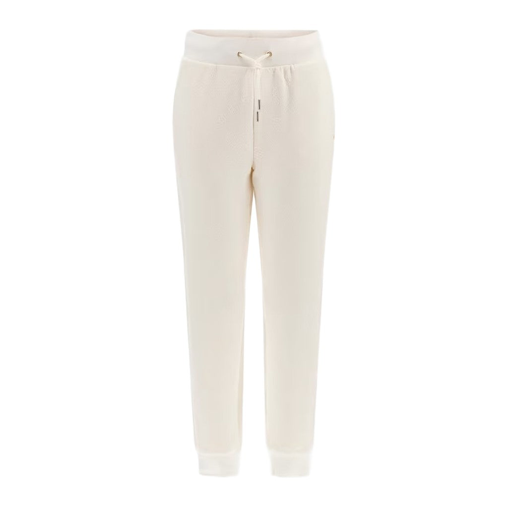 Guess Effen sportbroek met trekkoord en twee zakken – Roze / Wit