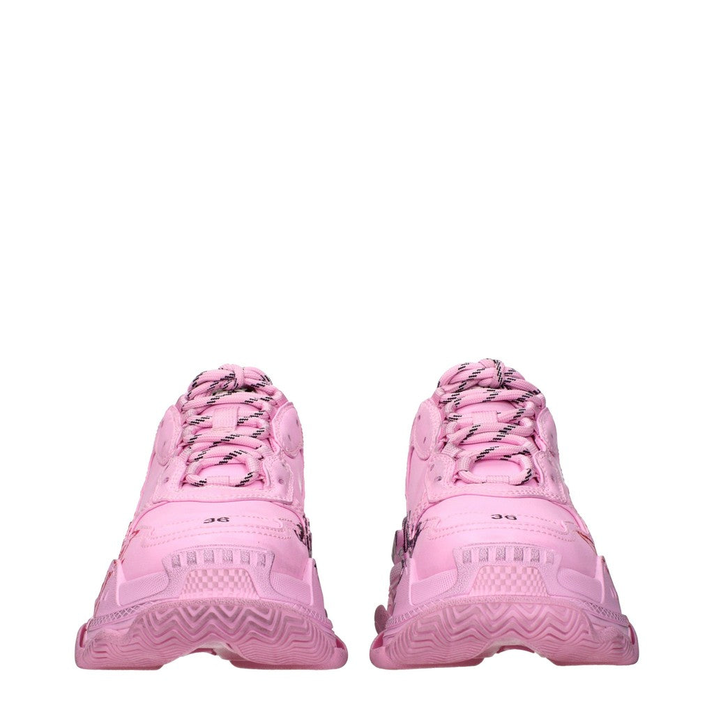 Balenciaga Triple S Sneakers met plateauzool – Roze / Zwart