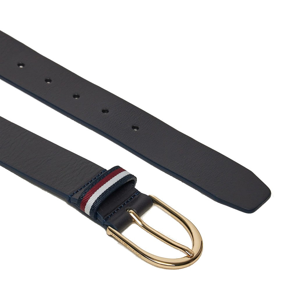 Tommy Hilfiger Leren riem Dames – Blauw