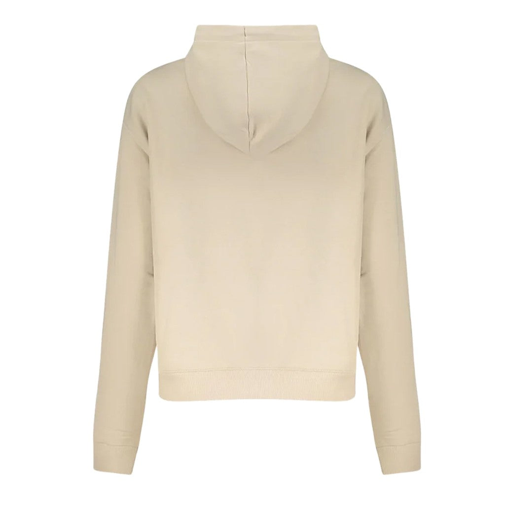 Converse Tweekleurige cropped hoodie van geborstelde stof – Beige