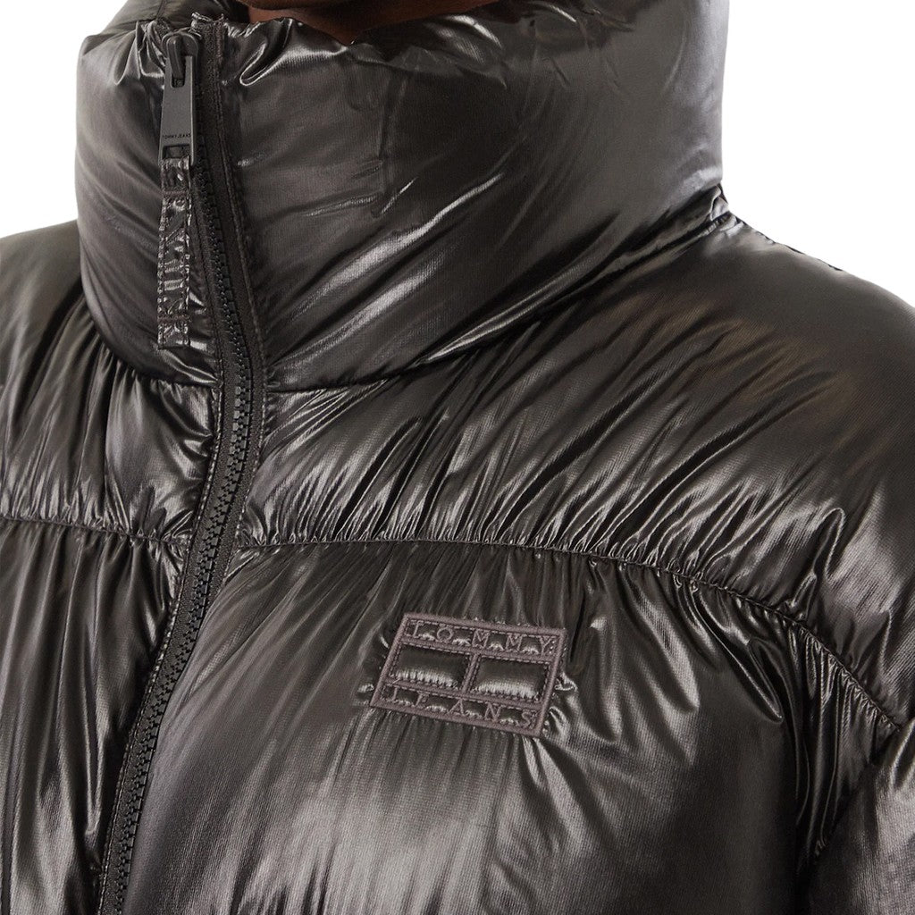 Tommy Jeans Glanzende donsjas – Zwart