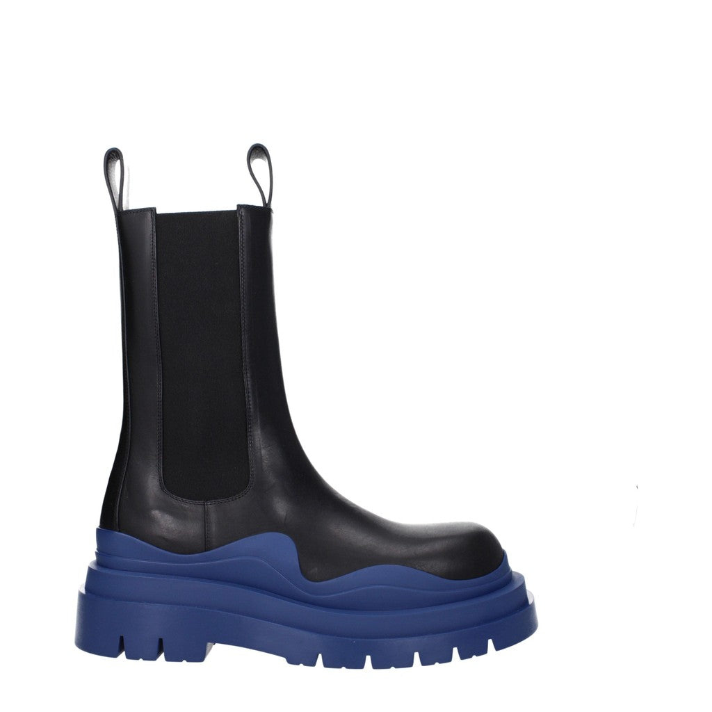 Bottega Veneta Leren boots met hak – Zwart / Blauw